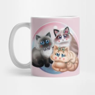 Cute Cats with Bows Mug